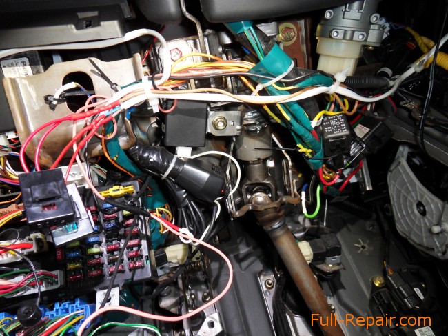 with fuses near the ignition switch