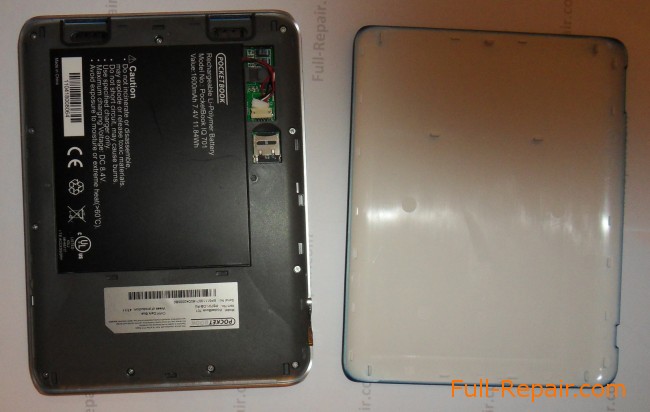 Pocketbook IQ 701. back cover removed