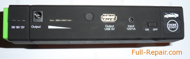 Side view with connectors