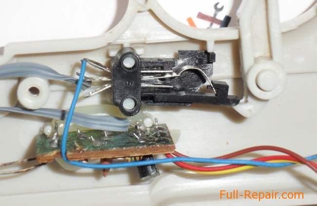 Light Gun from Dendy. The insides of a close-up. light gun from the Dendy. The insides of a close-up.