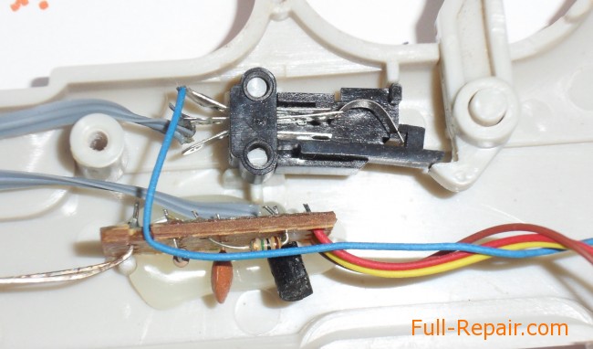 Light Gun from Dendy. The insides of a close-up. light gun from the Dendy. The insides of a close-up.