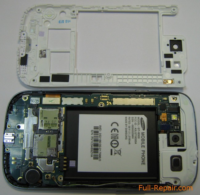 Samsung Galaxy S3, the body behind open