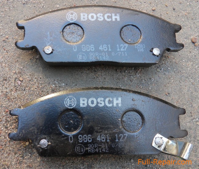 Bosch pads with the pins on the back of the (already flattened) Pad Bosch with the pins on the back of the (already flattened)