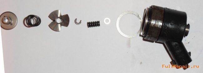 Sequence of solenoid details of injector