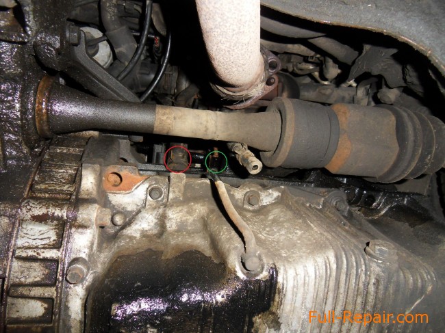 The exhaust pipe unscrewed