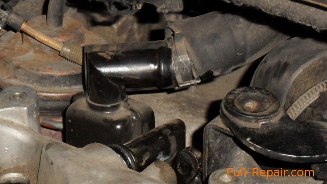 Oil separator is disconnected Oil separator is disconnected