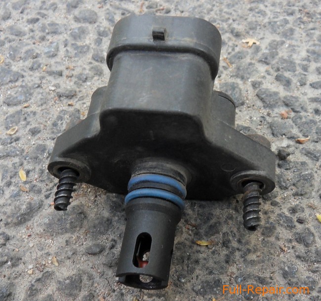 The air pressure sensor in the intake manifold The air pressure sensor in the intake manifold