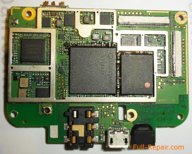 Motherboard shot Motherboard removed