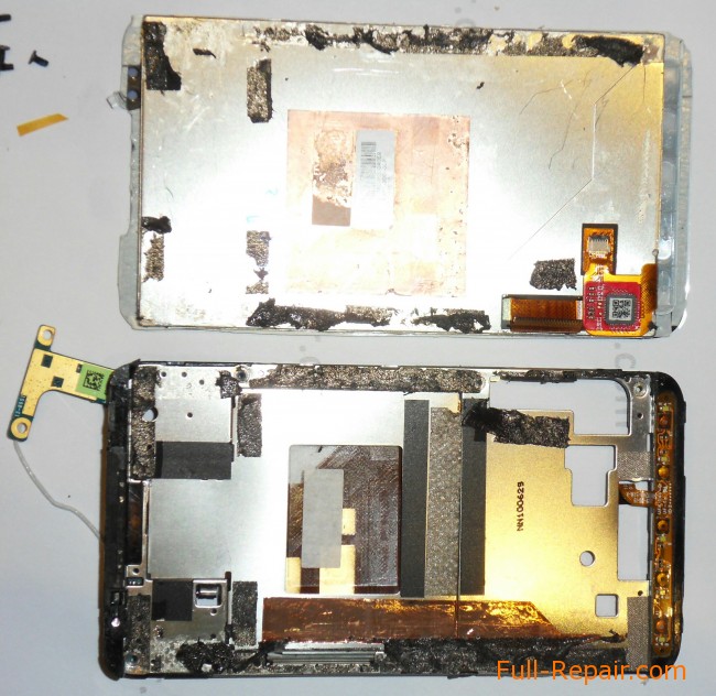 Separated from the body of the screen Separated from the body of the screen