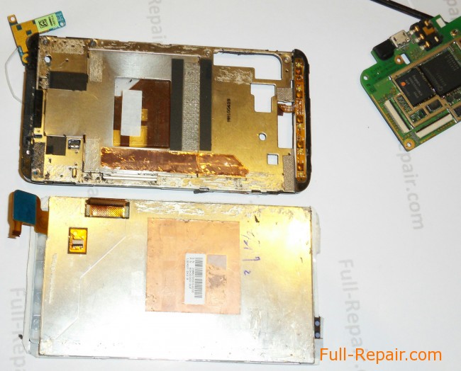 Separated from the body of the screen Separated from the body of the screen