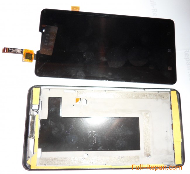 double-sided tape pasted to mount a new screen double-sided tape pasted to mount a new screen