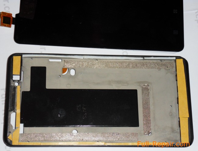 double-sided tape pasted to mount a new screen double-sided tape pasted to mount a new screen