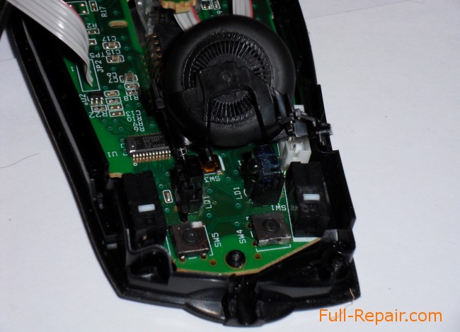 mouse with a scroll wheel optical sensor