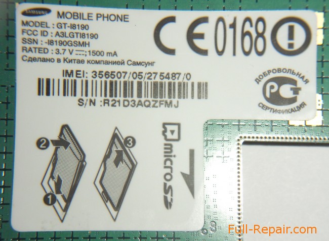 Samsung Galaxy S3 mini unassembled