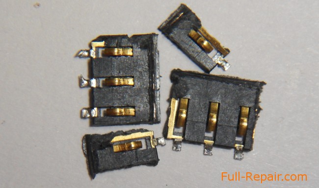 sealed-off and separated contacts connector SIM-card sealed-off and separated contacts connector SIM-card