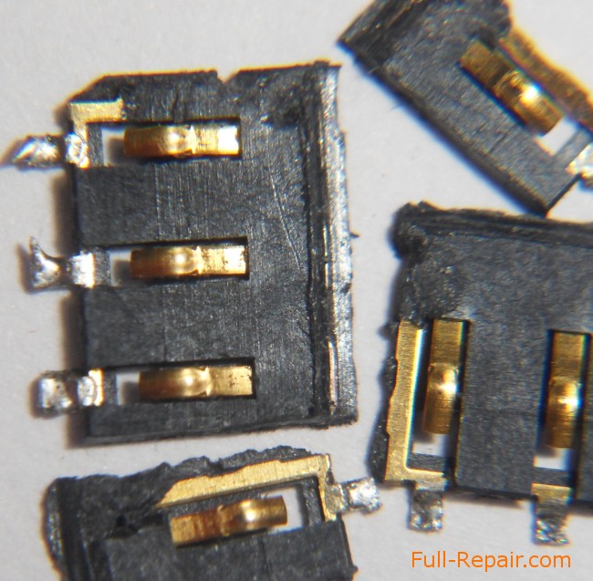 sealed-off and separated contacts connector SIM-card sealed-off and separated contacts connector SIM-card
