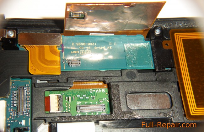 sensor connectors and LCD screen